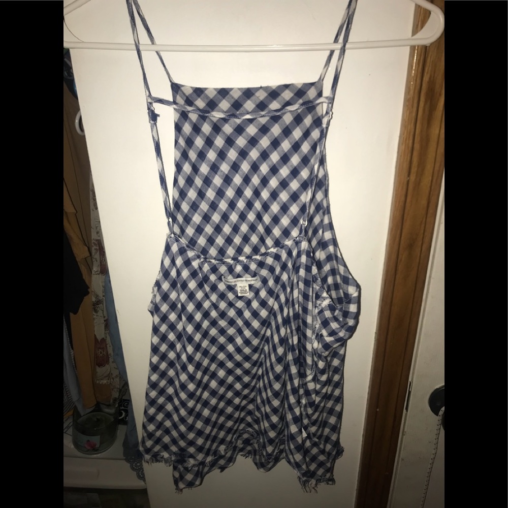 plaid halter top